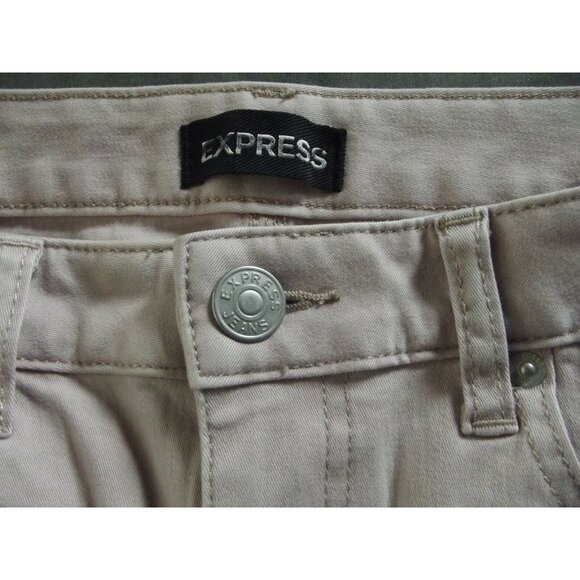 Express Shorts Womens Size 2 Pink Cuffed Cut-Off Jean Denim xs - Picture 3 of 5